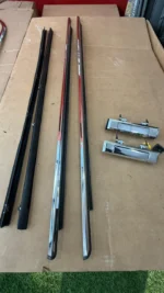 toyota corolla 1980-82 chrome door weather strips